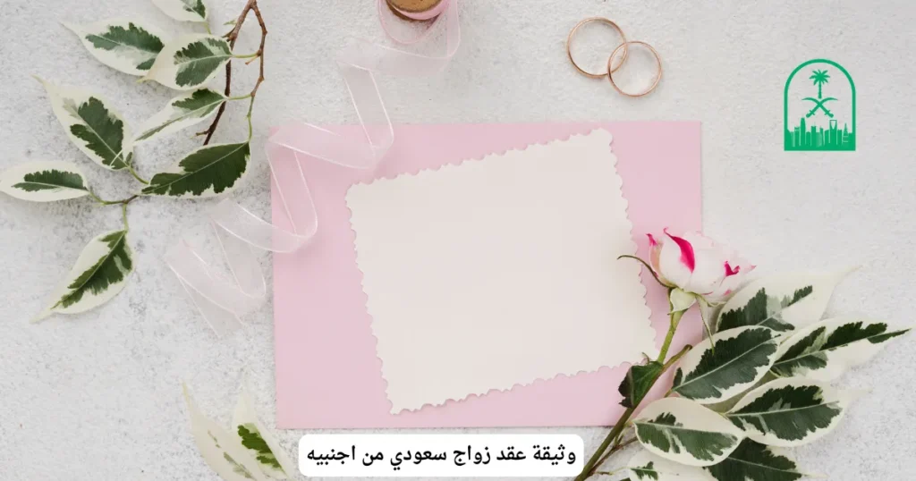 وثيقة عقد زواج سعودي من اجنبيه