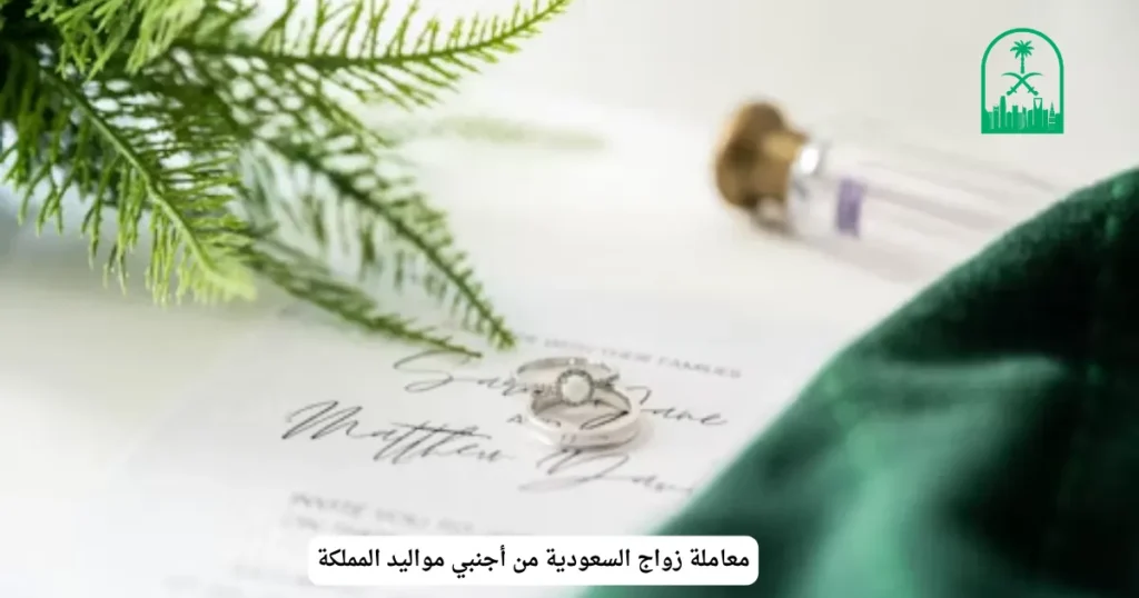 معاملة زواج السعودية من أجنبي مواليد المملكة