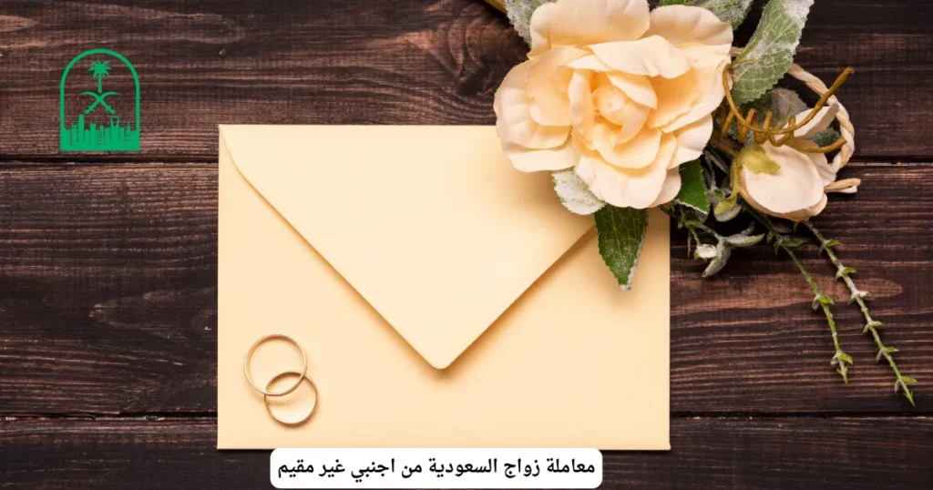 معاملة زواج السعودية من اجنبي غير مقيم