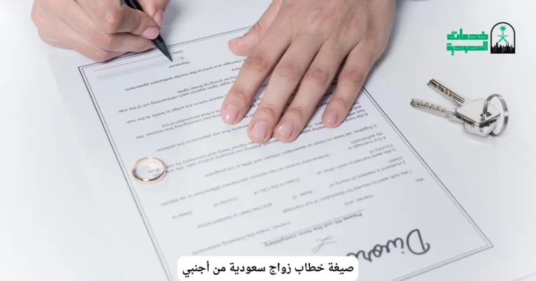 صيغة خطاب زواج سعودية من أجنبي